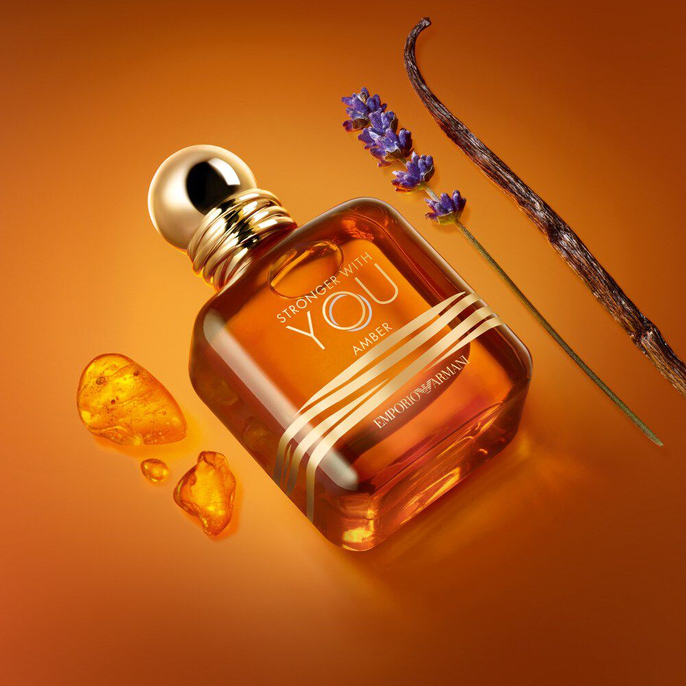 Giorgio Armani Stronger With You Amber bottle.