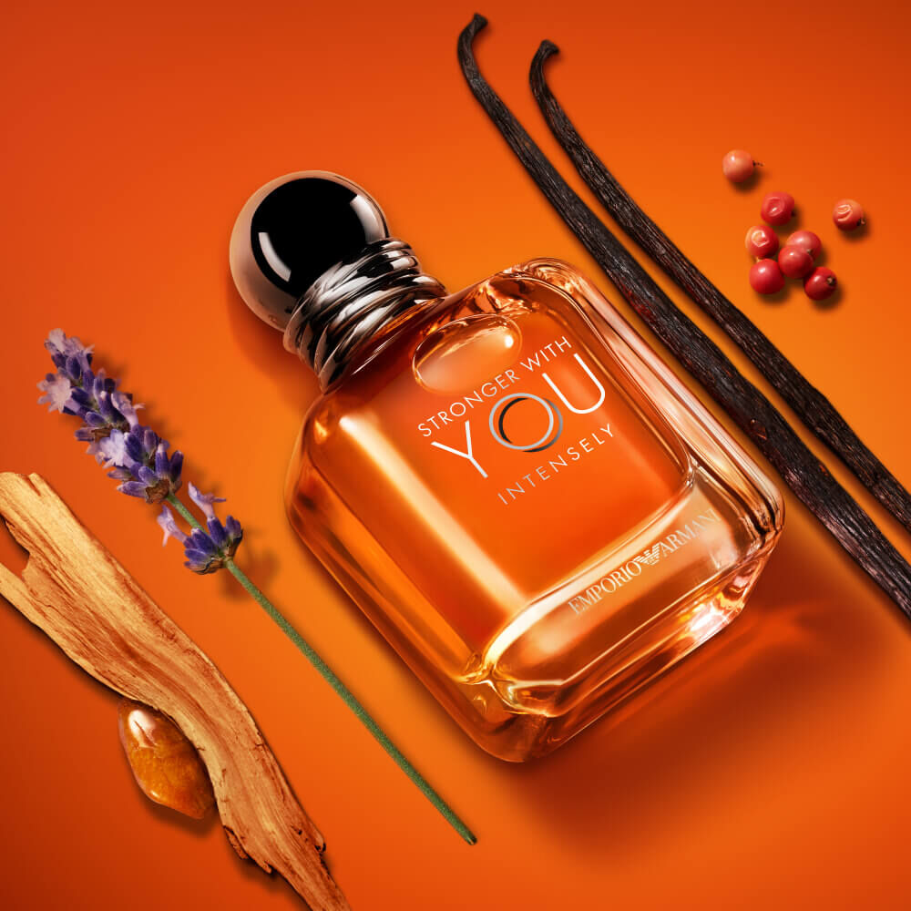 Giorgio Armani Stronger With You Intensely bottle.
