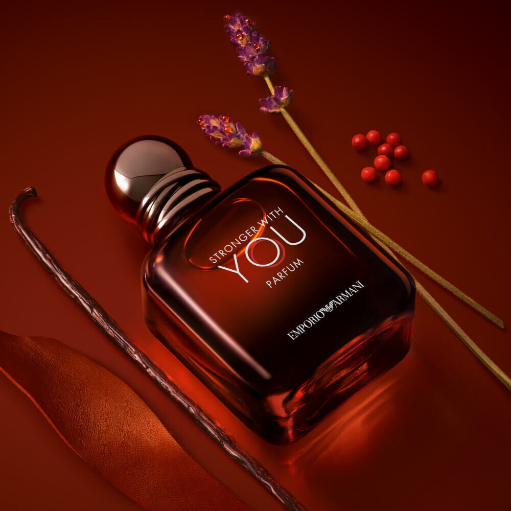 Giorgio Armani Stronger With You Parfum bottle.