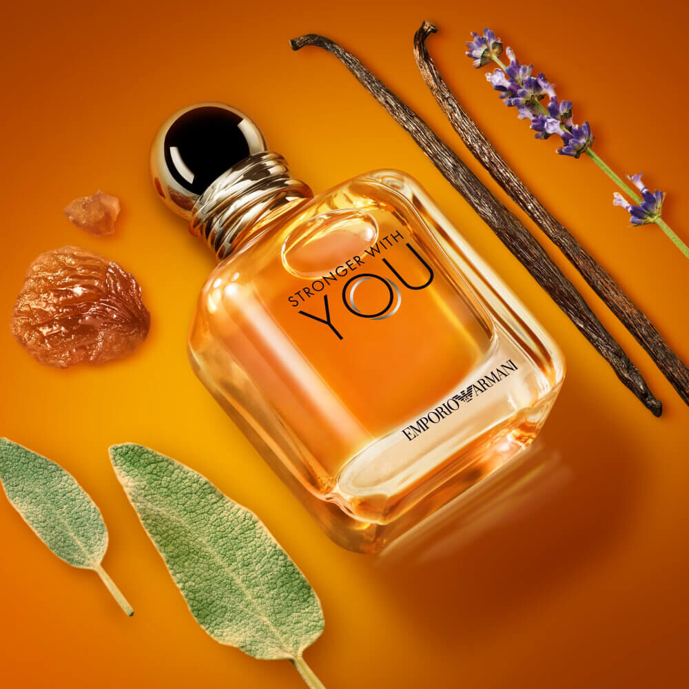 Giorgio Armani Stronger With You Eau de Toilette bottle.