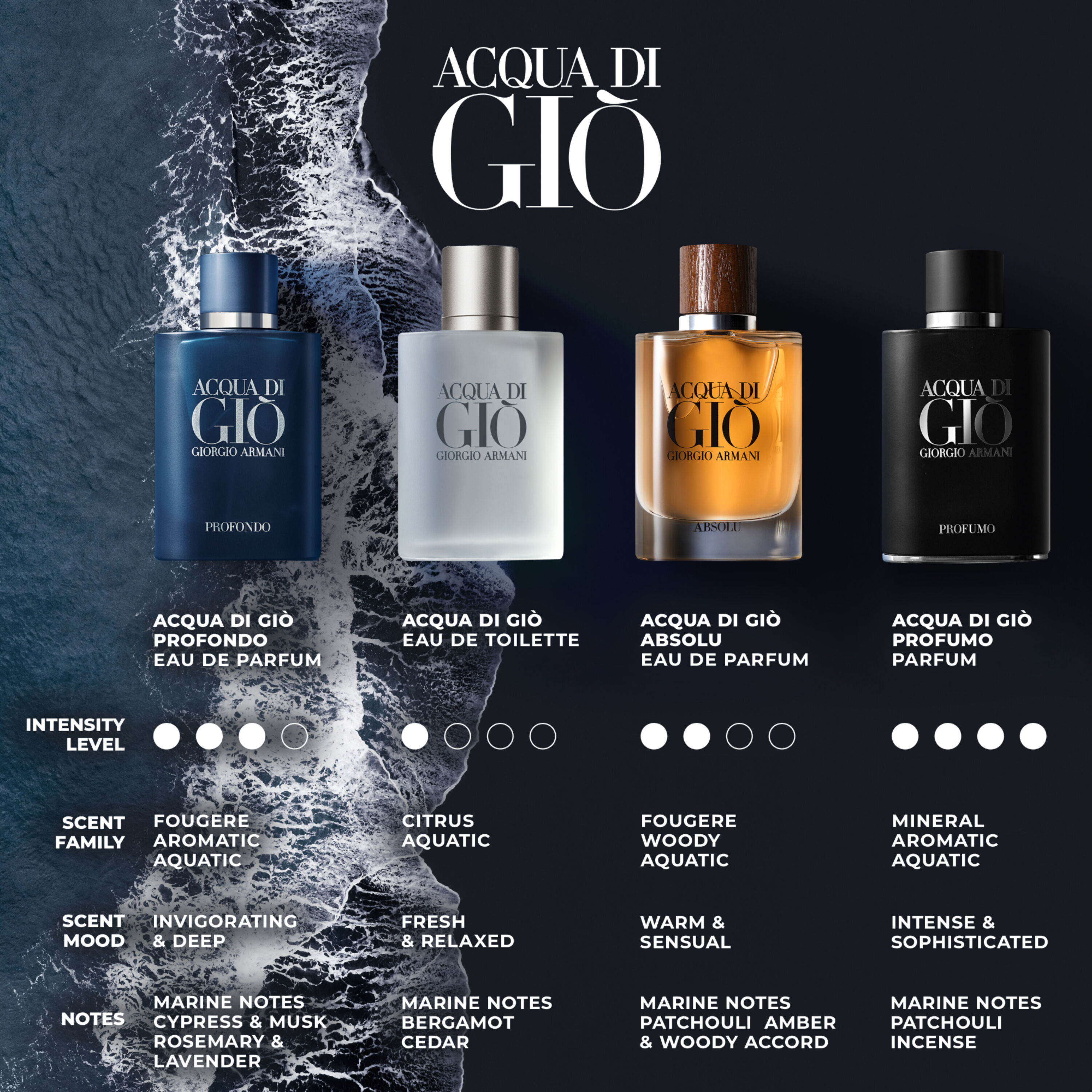 Armani code profumo vs acqua outlet di gio profumo