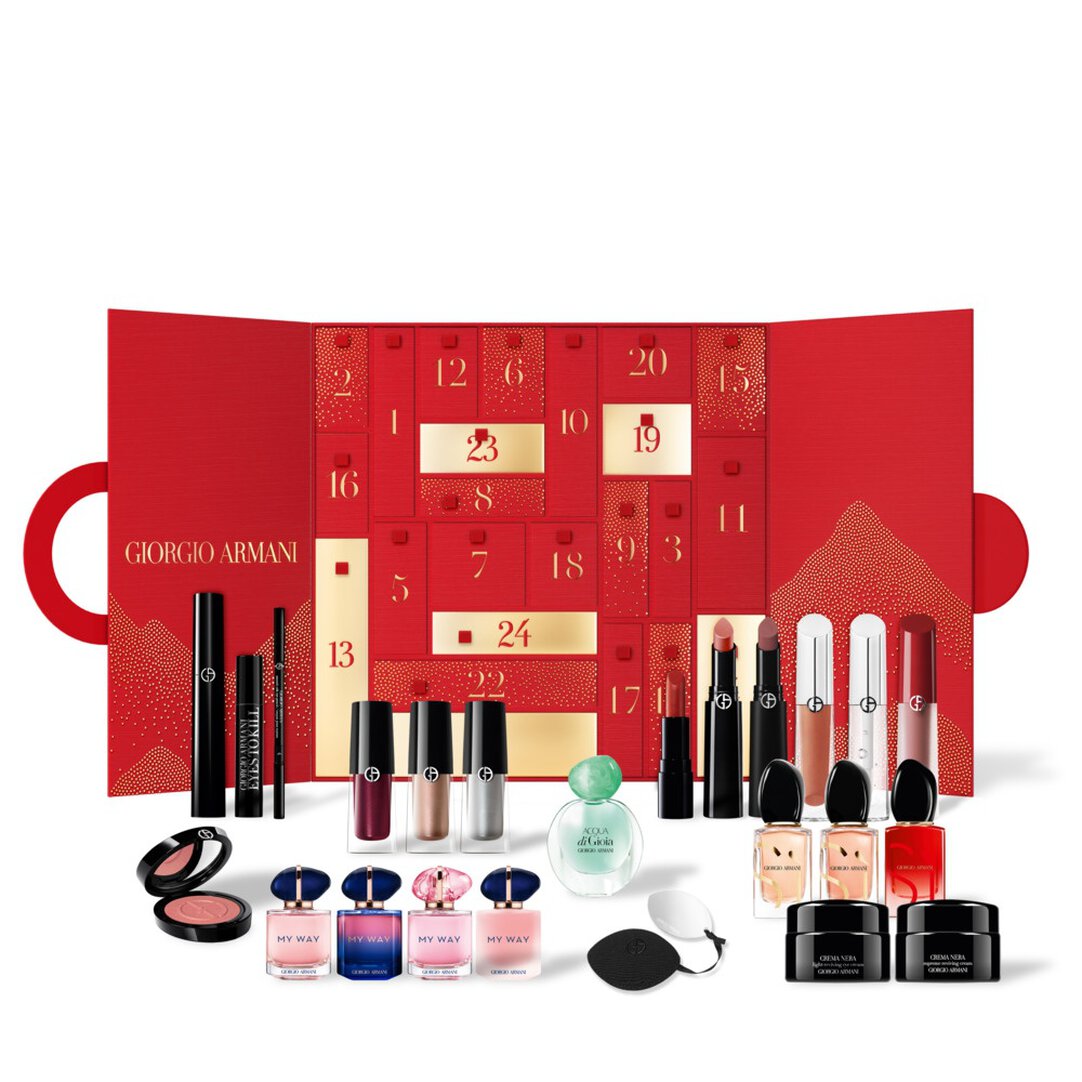 Holiday 2024 Advent Calendar Full Size and Miniatures Armani beauty