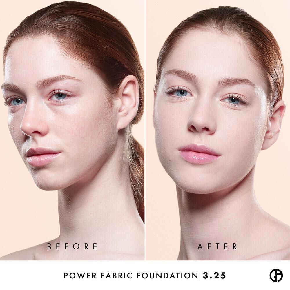 giorgio armani foundation before and after
