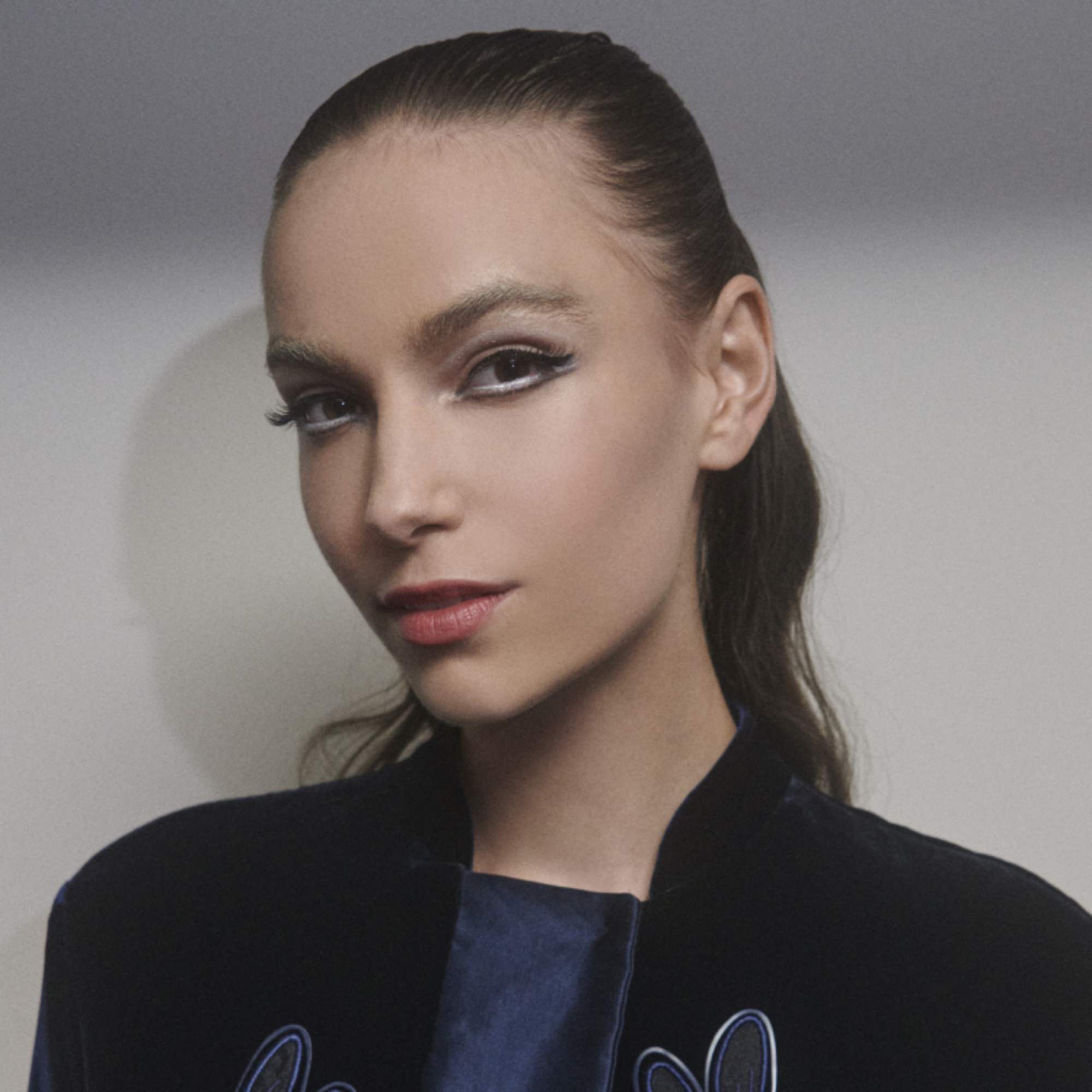 Giorgio Armani F W 2024 25 Beauty Backstage Fashion Show Look Armani beauty