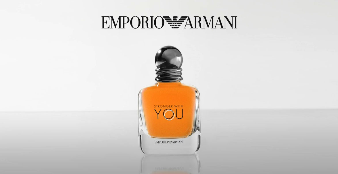 Giorgio Armani Stronger With You Intensely advertisment.